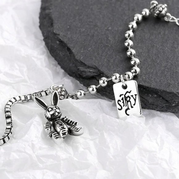 *NEW 925 Sterling Silver Vintage Rabbit Bracelet - Picture 3 of 9